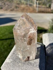 Penetrator Rutilated Quartz Tower w Hematoid Inclusions