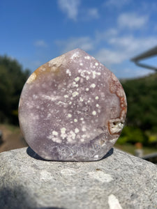 Lavendar Pink Amethyst Flower Agate Flame