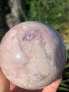 Pink Amethyst Sphere w Lavender Spot