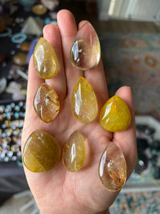 1 Rutilated Quartz Teardrop