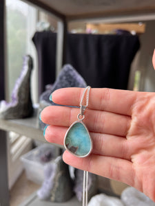 Larimar Sterling Silver Necklace