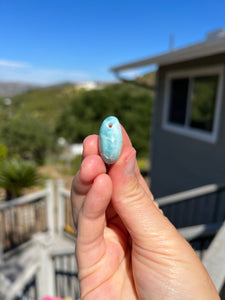 Larimar Drilled Teardrop Pendant #2