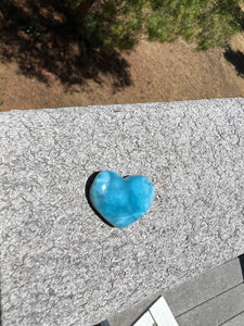 Larimar Grade AAA Heart Cab