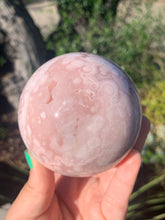 Load image into Gallery viewer, Pink Amethyst Sphere w Lavender Spot