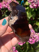 Load image into Gallery viewer, Smokey Quartz W Lodolite Rough Back