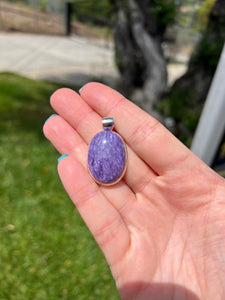 Charoite Sterling Silver Pendants