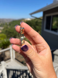 Stalactite Moon Gold Electroformed Pendant