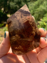 Load image into Gallery viewer, Smokey Quartz W Lodolite Rough Back