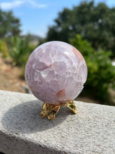 Lavender Pink Amethyst Sphere