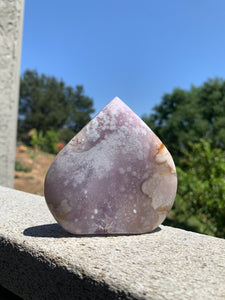 Pink Amethyst Flower Agate Flame