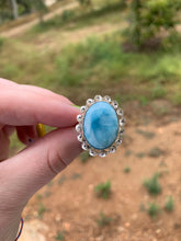 Load image into Gallery viewer, Larimar Oval Ring Size 7 #5