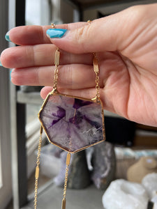 Tripeesh Amethyst 22" Necklace