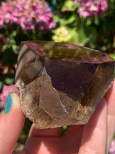 Load image into Gallery viewer, Smokey Quartz W Lodolite Rough Back