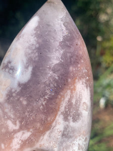 Lavender Pink Amethyst Flower Agate Flame