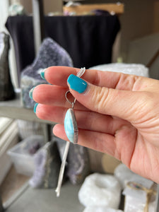 Larimar Sterling Silver Necklace