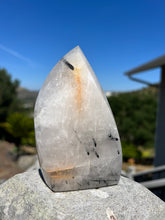 Load image into Gallery viewer, Tourmaline Quartz Flame with Iron