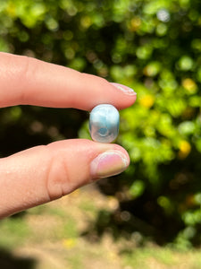 Larimar rounded Teardrop Pendant