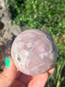 Pink Amethyst Flower Agate Sphere