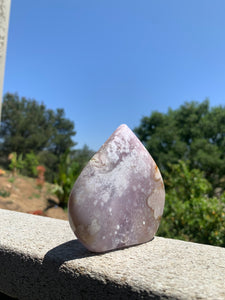 Pink Amethyst Flower Agate Flame