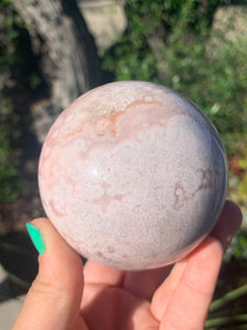 Pink Amethyst Sphere w Lavender Spot