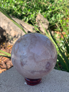 Pink Amethyst Sphere w Lavender Spot