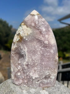 Lavendar Pink Amethyst Flower Agate Flame