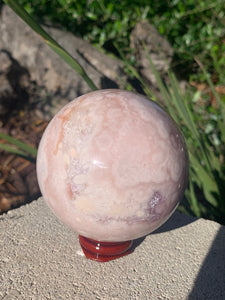 Pink Amethyst Sphere w Lavender Spot