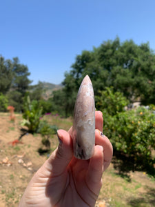 Pink Amethyst Flower Agate Flame