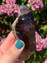 Load image into Gallery viewer, Smokey Quartz W Lodolite Rough Back