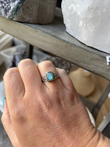 Labradorite Flashy Sterling Silver Ring