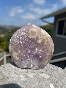 Lavendar Pink Amethyst Flower Agate Flame