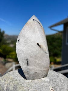 Tourmaline Quartz Flame with Iron