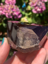 Load image into Gallery viewer, Smokey Quartz W Lodolite Rough Back