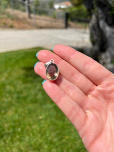 Smokey Quartz Sterling Silver Pendants