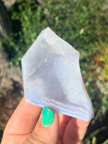 Druzy Blue Agate Geometric Piece