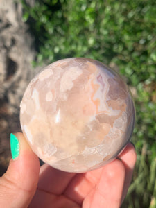 Pink Amethyst Flower Agate Sphere