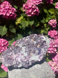 Lepidolite Cluster w Light Citrine