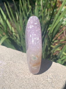 Lavender Pink Amethyst Flower Agate Flame