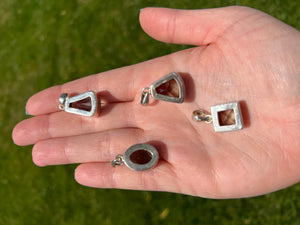 Smokey Quartz Sterling Silver Pendants