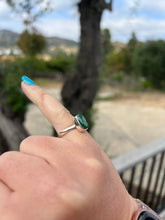 Load image into Gallery viewer, Malachite Sterling Silver Ring size 6