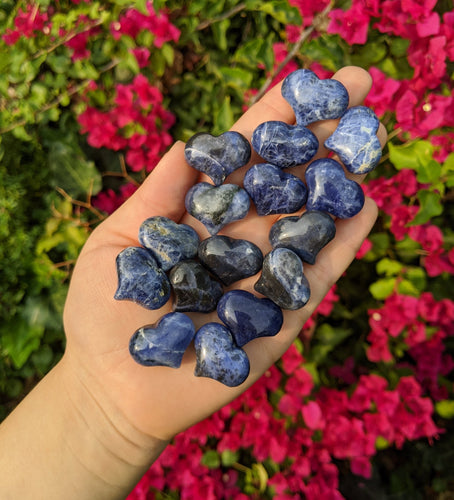 1 Mini Blue Sodalite Heart