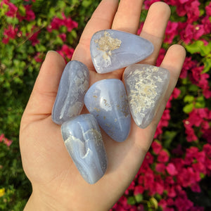 1 Large Blue Lace Agate Tumble