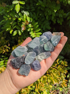 1 Raw Blue-Green Fluorite