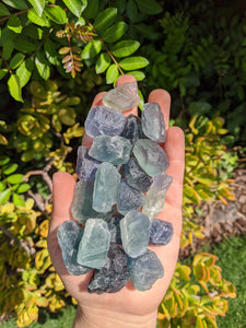 1 Raw Blue-Green Fluorite