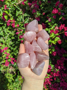 1 Large Dark Rose Quartz Tumble