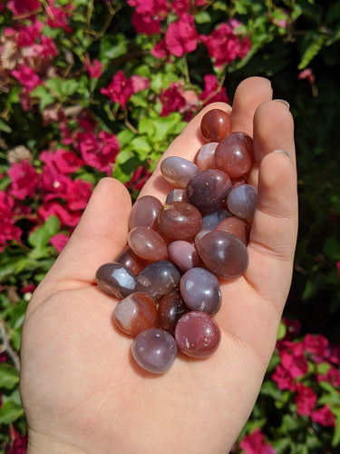 1 Mini Pink Agate Tumble