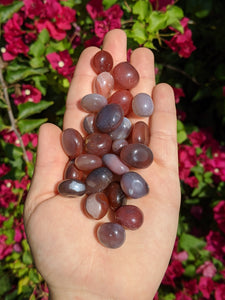 1 Mini Pink Agate Tumble