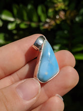 Load image into Gallery viewer, Larimar Triangle Pendant•*