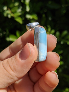 Larimar Rectangle Pendant•be B*