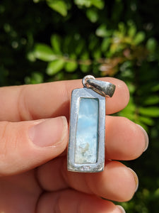 Larimar Rectangle Pendant•be B*